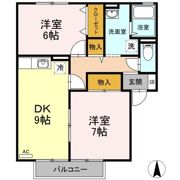 リトルバード横井 A棟の間取り画像