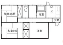平田借家の間取り画像