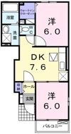 グレイス吉田 Ⅱ番館の間取り画像