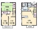 グリーンハイツ木太 A棟の間取り画像
