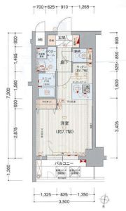 プレサンス名古屋駅前ヴェルロードの間取り画像