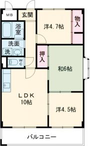 ディアコート藤井寺の間取り画像