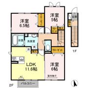 プランドール Bの間取り画像