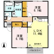 サンモール広面の間取り画像