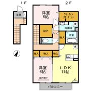 ピオニーの間取り画像