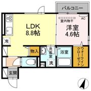 フロイデ奥谷の間取り画像