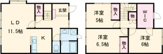 ロゼ右京の間取り画像