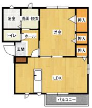 ユーガイア Ⅰの間取り画像