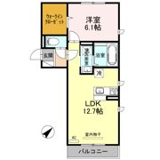 プルミエール大宮七里 Aの間取り画像