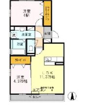 エスペランサ住吉Ⅱの間取り画像