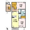 クレールシャンブル Ⅱの間取り画像