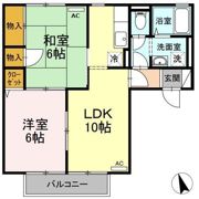 パストラル米原 B棟の間取り画像