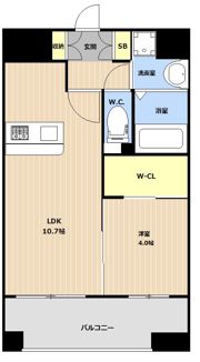 LIBTH大橋の間取り画像