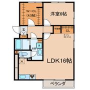 蟹江マンションの間取り画像
