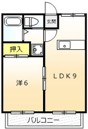 隼人マンションの間取り画像