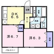 ベルメゾン Bの間取り画像