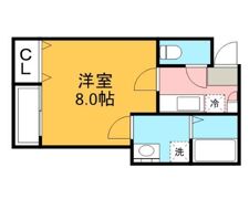 クレフラスト新検見川Bの間取り画像