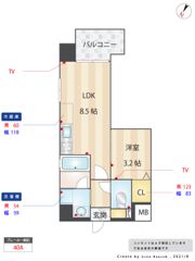 ヴィラージュ天神の間取り画像