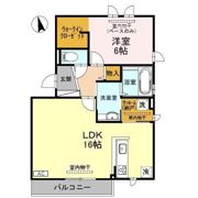 コンフォートあかつき Bの間取り画像