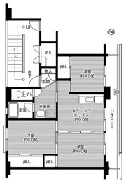 ビレッジハウス豊川3号棟の間取り画像