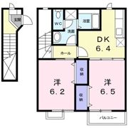 オアシスF・Bの間取り画像
