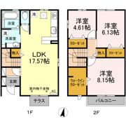 サンライズi B棟の間取り画像