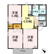 サンビレッジ Bの間取り画像