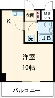 ライオンズマンション三宮の間取り画像