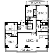 万宝マンションの間取り画像