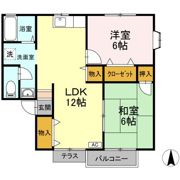 アビタシオンⅡ Aの間取り画像