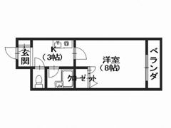 ステューディオ長束の間取り画像