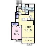 プロムナードⅠの間取り画像