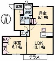 アットホームタウン原 C棟の間取り画像