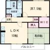 河原ハイツの間取り画像