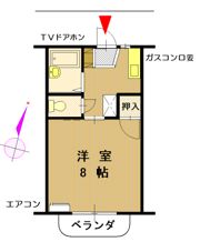 カルチェ・ラ・タンBの間取り画像