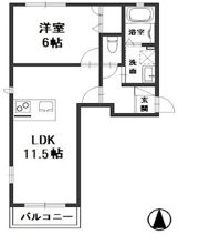 サンライズ渡辺Aの間取り画像