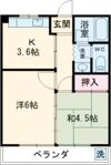 ハイツグリーンヒルAの間取り画像