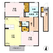 プライムコート Cの間取り画像