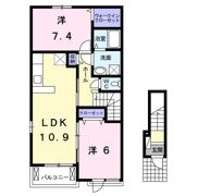 シェルト ストーリアⅠの間取り画像