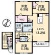 ファンコート堀越 壱番館の間取り画像
