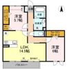 Salt Valley CourtⅡ(ｿﾙﾄﾊﾞﾚｰｺｰﾄﾂｰ )の間取り画像