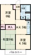 ハイツはるみつの間取り画像