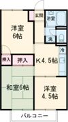 ハイツはるみつの間取り画像