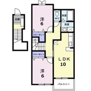 ヴァンクール Bの間取り画像