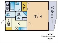 ヴィサージュの間取り画像