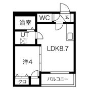 F asecia 小若江の間取り画像