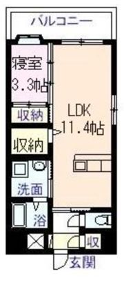 ブルーミント22の間取り画像