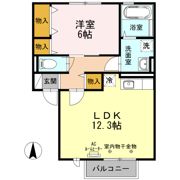 グレイシャスコート Bの間取り画像
