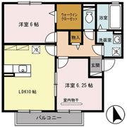 サンハイツ岡Ⅴの間取り画像