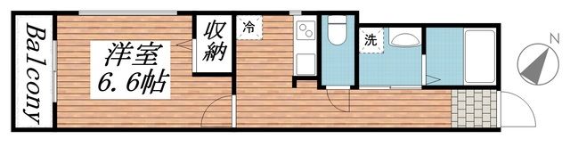 フラット南流山の間取り画像